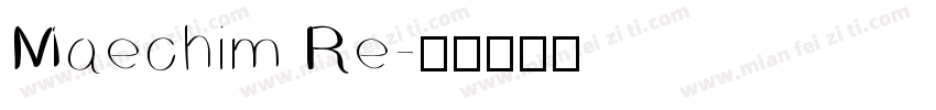 Maechim Re字体转换